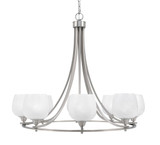 Paramount 8 Light Large Chandelier by Toltec 3408-BN-4811 - 3408-BN-4811