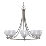 Paramount 8 Light Oversized Chandelier by Toltec 3408-BN-5110