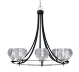 Paramount 8 Light Oversized Chandelier by Toltec 3408-BN-5110 - 3408-BN-5110