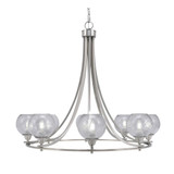 Paramount 8 Light Oversized Chandelier by Toltec 3408-MBBN-4102