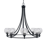 Paramount 8 Light Oversized Chandelier by Toltec 3408-MBBN-4102 - 3408-MBBN-4102