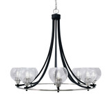 Paramount 8 Light Oversized Chandelier by Toltec 3408-MBBN-4100 - 3408-MBBN-4100