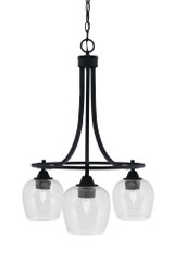 Paramount 3 Light Small Chandelier by Toltec 3413-9 - 3413-9