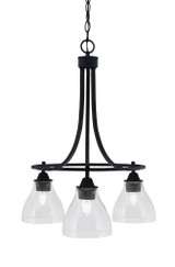 Paramount 3 Light Small Chandelier by Toltec 3413-10 - 3413-10