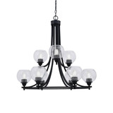 Paramount 9 Light Large Chandelier by Toltec 3409-8