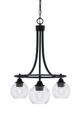 Paramount 3 Light Small Chandelier by Toltec 3413-6 - 3413-6