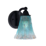 Paramount 1 Light Steel Wall Sconce 8.25 Inch Tall by Toltec - 3421-13