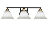 Paramount 3 Light Steel Vanity Light 20.5 Inch Length by Toltec - 3423-BN-311