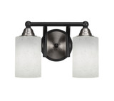 Paramount 2 Light Steel Vanity Light 12.5 Inch Length by Toltec - 3422-BN-310