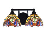 Paramount 2 Light Steel Vanity Light by Toltec - 3422-675-94