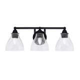 Paramount 3 Light Steel Vanity Light 23.25 Inch Length by Toltec - 3423-825-47