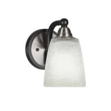 Paramount 1 Light Steel Wall Sconce 4.5 Inch Wide by Toltec - 3421-BN-460