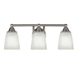 Paramount 3 Light Steel Vanity Light 21 Inch Length by Toltec - 3423-BN-460