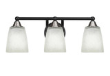 Paramount 3 Light Steel Vanity Light 21 Inch Length by Toltec - 3423-BN-460