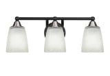 Paramount 3 Light Steel Vanity Light 21 Inch Length by Toltec - 3423-BN-460