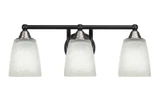 Paramount 3 Light Steel Vanity Light 21 Inch Length by Toltec - 3423-BN-460