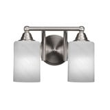 Paramount 2 Light Vanity Light 8.25 Inch Tall by Toltec - 3422-BN-3001