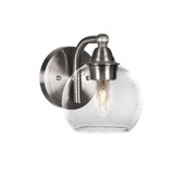 Paramount 1 Light Wall Sconce 5.75 Inch Wide by Toltec - 3421-BN-4100