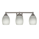 Paramount 3 Light Vanity Light 21.25 Inch Length by Toltec - 3423-BN-615