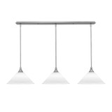 3 Light Stem Hung Linear Pendalier 7.5 x 45.25 Inch by Toltec 36-BN-316