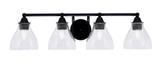 Paramount 4 Light Vanity Light 31.75 Inch Length by Toltec - 3424-825-47