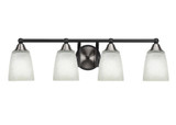 Paramount 4 Light Steel Vanity Light 29.5 Inch Length by Toltec - 3424-BN-460