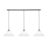 3 Light Stem Hung Linear Pendalier 8 x 45.25 Inch by Toltec 36-BN-2121