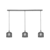 3 Light Stem Hung Linear Pendalier 7.25 x 38.25 Inch by Toltec 36-BN-4612
