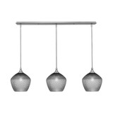 3 Light Stem Hung Linear Pendalier 10.5 x 41 Inch by Toltec 36-BN-4922