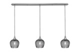 3 Light Stem Hung Linear Pendalier 7.25 x 38.25 Inch by Toltec 36-BN-4602 - 36-BN-4602