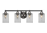 Paramount 4 Light Vanity Light 8.5 Inch Tall by Toltec - 3424-BN-530