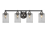 Paramount 4 Light Vanity Light 8.5 Inch Tall by Toltec - 3424-BN-530