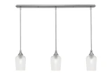 3 Light Stem Hung Linear Pendalier 9.25 x 37.25 Inch by Toltec 36-BN-4250 - 36-BN-4250