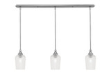 3 Light Stem Hung Linear Pendalier 9.25 x 37.25 Inch by Toltec 36-BN-4250 - 36-BN-4250