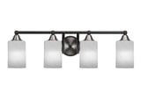 Paramount 4 Light Steel Vanity Light 29.25 Inch Length by Toltec - 3424-BN-3001