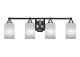Paramount 4 Light Steel Vanity Light 29.25 Inch Length by Toltec - 3424-BN-3001