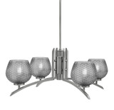 Kurve 4 Light Large Chandelier by Toltec 3704-GP-460 - 3704-GP-460