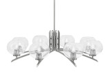 Kurve 8 Light Oversized Chandelier by Toltec 3708-GP-21 - 3708-GP-21