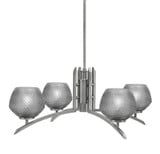 Kurve 4 Light Large Chandelier by Toltec 3704-GP-462 - 3704-GP-462