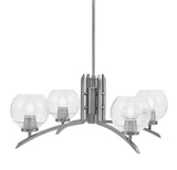 Kurve 4 Light Large Chandelier by Toltec 3704-GP-51 - 3704-GP-51