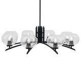Kurve 8 Light Oversized Chandelier by Toltec 3708-MB-202 - 3708-MB-202