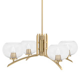 Kurve 4 Light Large Chandelier by Toltec 3704-NAB-20 - 3704-NAB-20