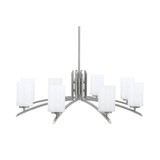 Kurve 8 Light Large Chandelier by Toltec 3708-GP-30