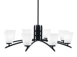 Kurve 8 Light Oversized Chandelier by Toltec 3708-MB-460 - 3708-MB-460