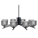 Kurve 8 Light Oversized Chandelier by Toltec 3708-MB-4612