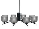 Kurve 8 Light Oversized Chandelier by Toltec 3708-MB-4612 - 3708-MB-4612