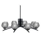 Kurve 8 Light Oversized Chandelier by Toltec 3708-MB-4622