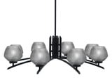 Kurve 8 Light Oversized Chandelier by Toltec 3708-MB-4622 - 3708-MB-4622