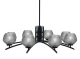 Kurve 8 Light Oversized Chandelier by Toltec 3708-MB-4622 - 3708-MB-4622