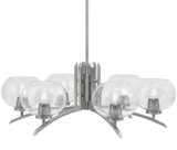 Kurve 6 Light Large Chandelier by Toltec 3706-GP-202 - 3706-GP-202